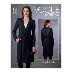 Vogue Misses' JACKET & BELT by Guy Laroche, V1709 Size (16 - 24)